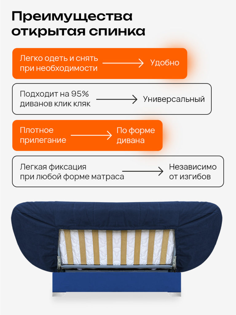 Чехол для дивана клик кляк "Королевский"